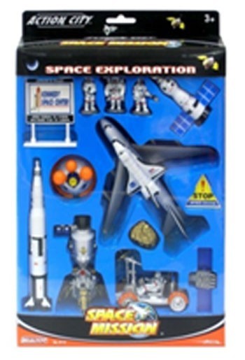 Игр. набор Realtoy BOX Космический центр (космический корабль, спутник, космонавты), арт. 9115