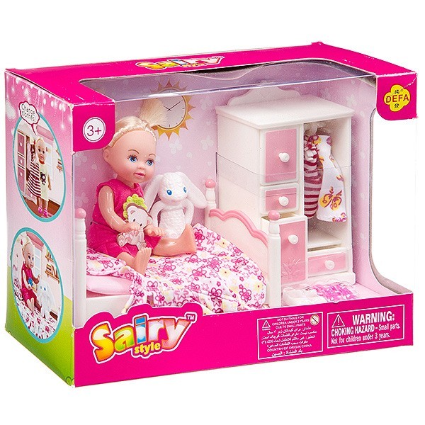 Кукла Defa Sairy в спальне 4", в ассорт. 2 вида, BOX, арт. 8392.