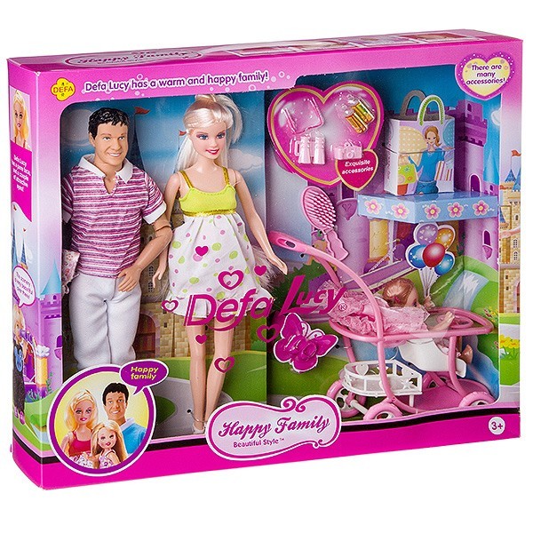 Набор кукол Defa Lucy Счастливая семья, BOX, арт. 8088